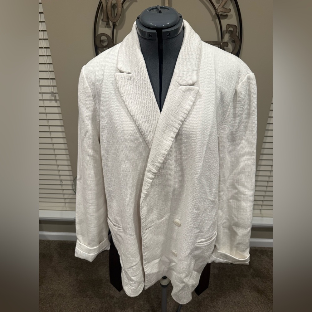 Banana Republic Elegant White Blazer Size 18
